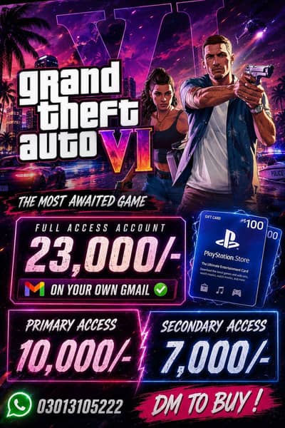 Grand Theft Auto 6 For PS5 || GTA 6 Preorders