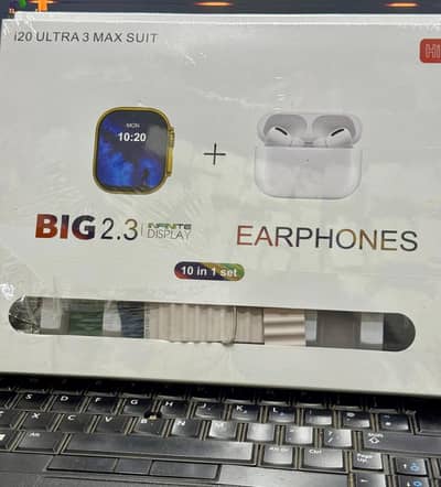 Ultra watch with Earbuds ( 7 Strips )