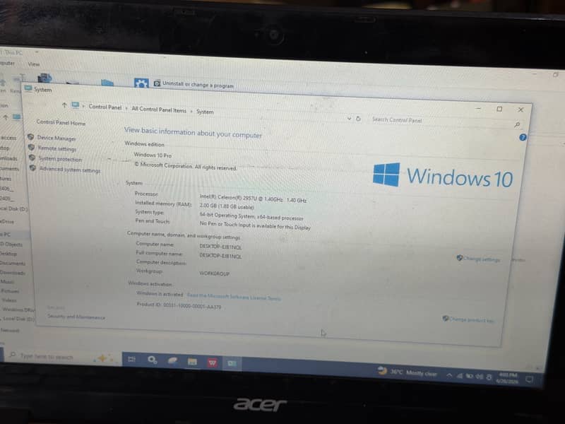 Acer Chrome book 3