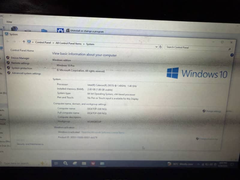 Acer Chrome book 4