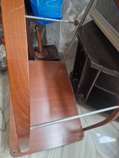 wooden trolley