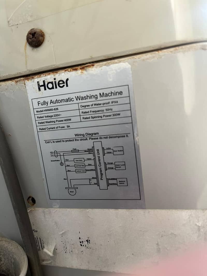 Haier Fully Automatic Machine 3