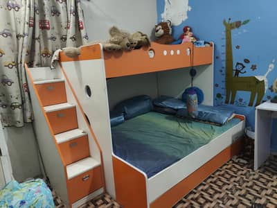 bunker bed for kids with multiple drawers