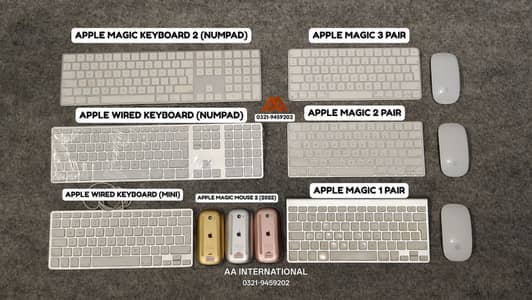APPLE MAGIC KEYBOARD & MOUSE ALL AVAILABLE WIRELESS COMBO