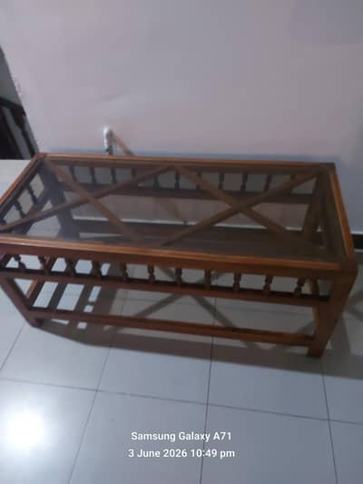double bed +5 seater sofa set+dressing table