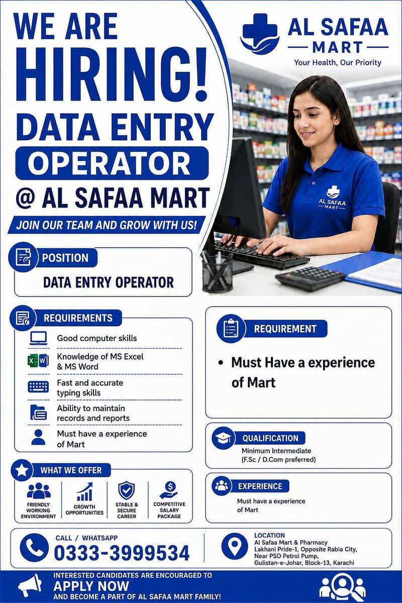 Data entry operator 0