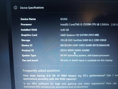 hp core I5 good condition