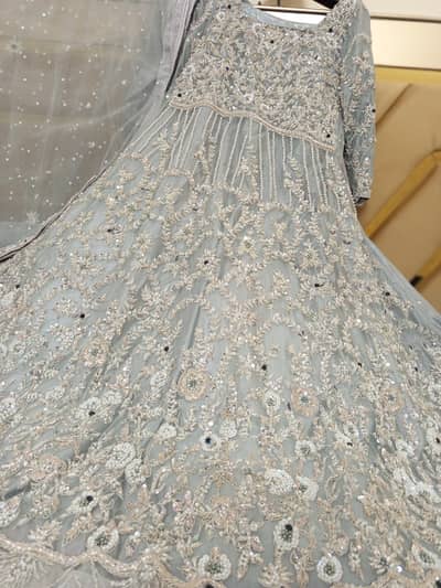 Pure Hand Made Bridal Walima Dress,
