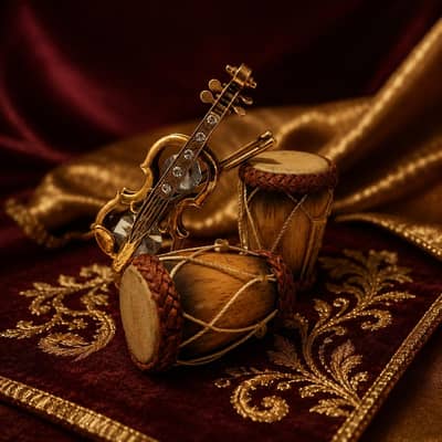 Antique Miniature Musical Instruments