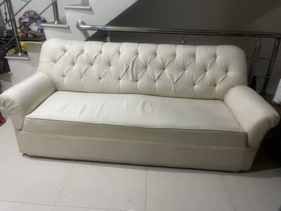 Elegant 3 + 1 + 1 Sofa Set - Premium Wood | Excellent Condition