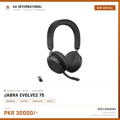 Jabra Evolve2 75 wireless headset