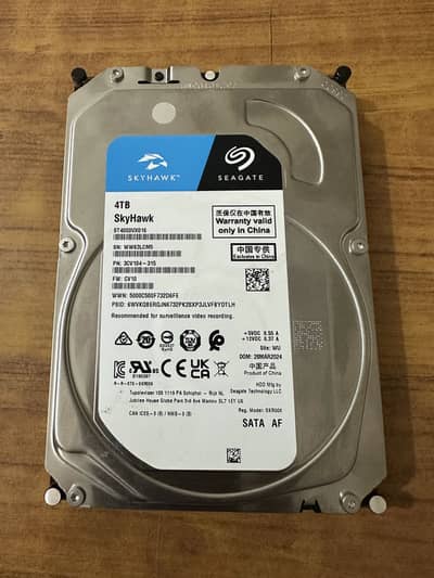 4TB Seagate Skyhawks HDD (100% Health) Brand New Condition