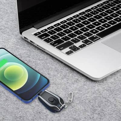 Mini kaychain power bank 15000mAh USB- C pack charger
