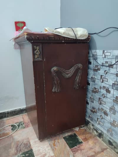 2 wooden cabinet and smart tv rack for sale