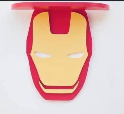 Iron man floating shelf kids room