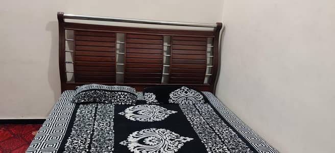 wooden bed