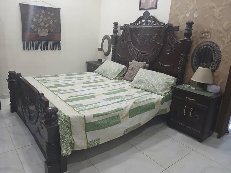 bed and side table 1