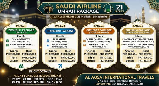 21 Days Umrah Package