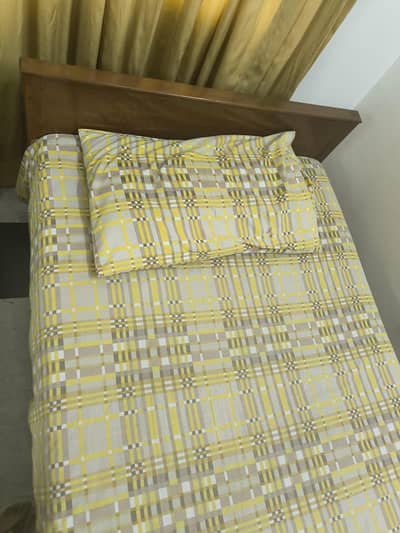 Single bed with nearly new mattress for sale