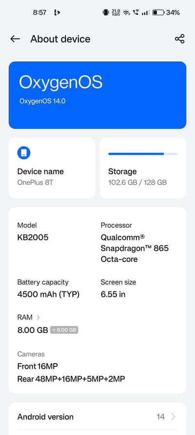 One Plus 8T