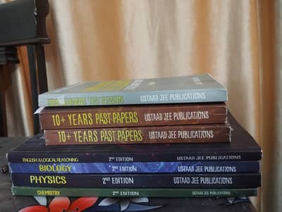 Mdcat Books Ustad Ji brand new for sale + past papers