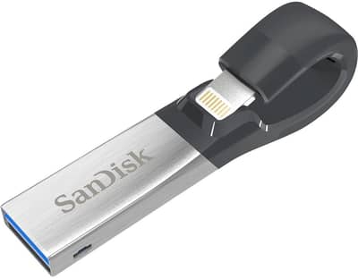 SanDisk iXpand 64GB Dual Flash Drive for iPhone & iPad Lightning+USB