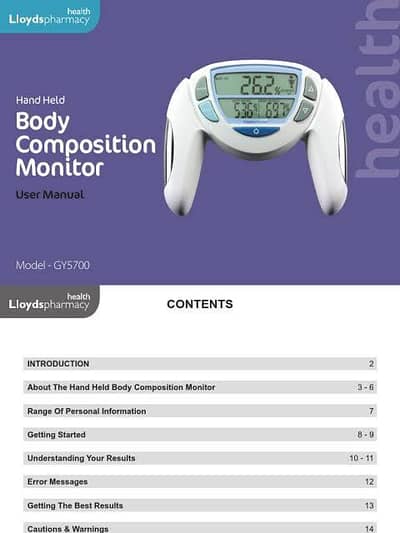 Body Composition Monitoring Machine