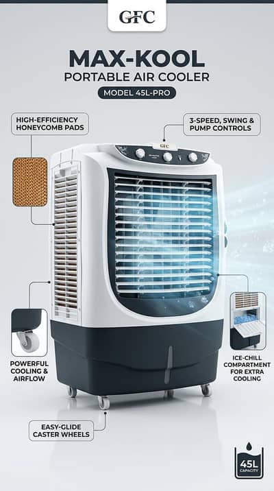 Super Asia Air Cooler – Excellent Condition | Powerful Cooling