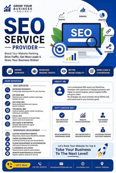 SEO Specialist wordpress developer