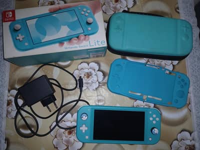 Nintendo switch lite jailbreak 128 gb sd card with box and accessories