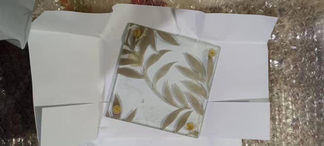 table mats of glass for sale
