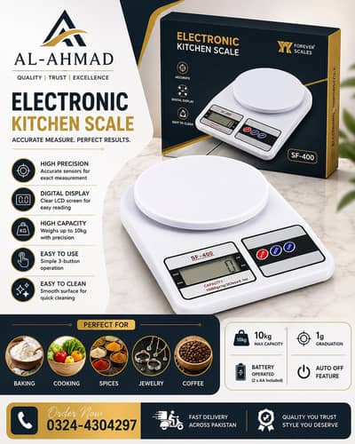 Digital Kitchen Scale | upto 10KG Weighing Machine | Weight Machine