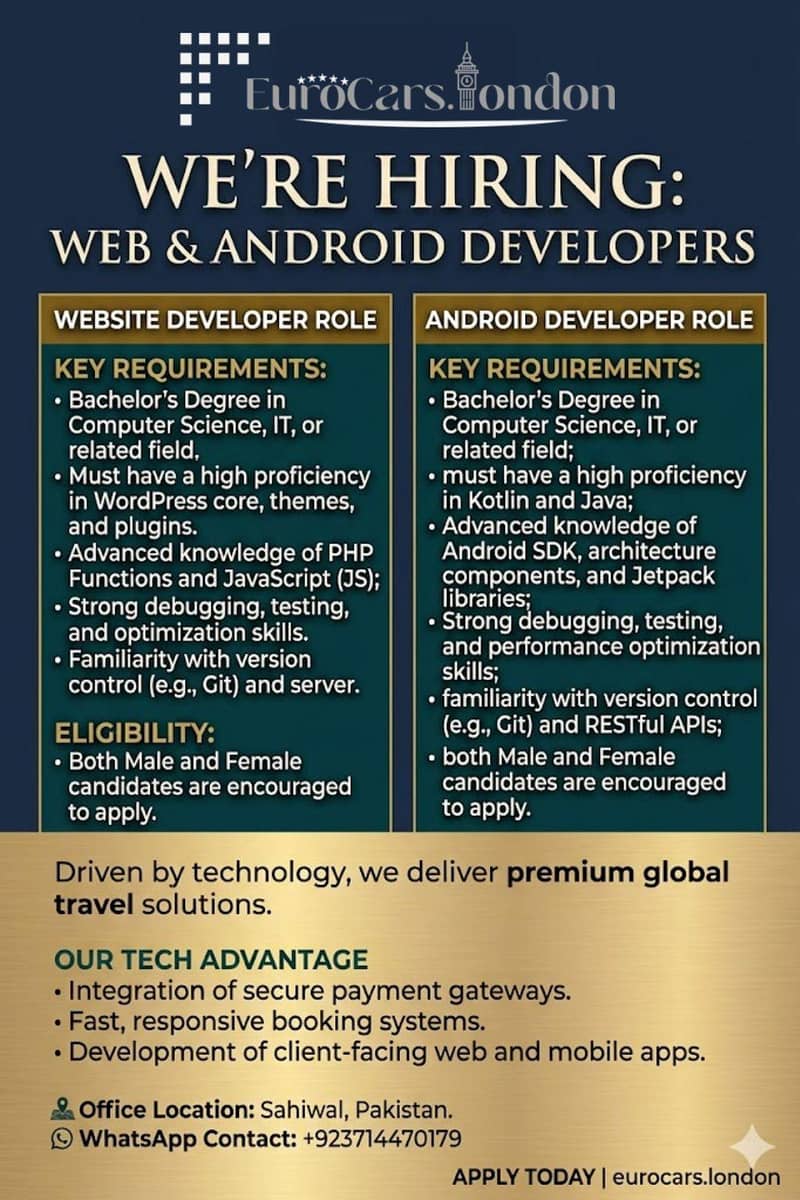 Web developer And Android Developer 0