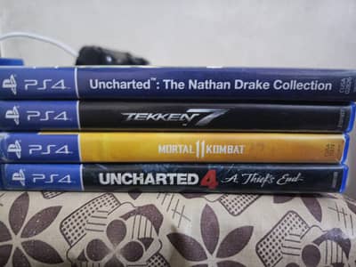 ps4 games uncharted, Tekken 7,mk11 in good condition