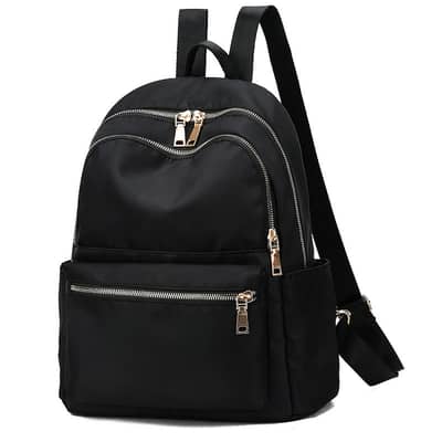 Black Oxford Cloths Women's Back Pack Larg Capacity. Casual School Bags