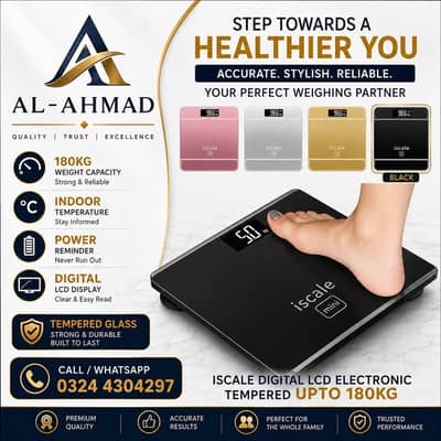 180KG Rechargeable Digital Weight Machine | Accurate Weight Scale