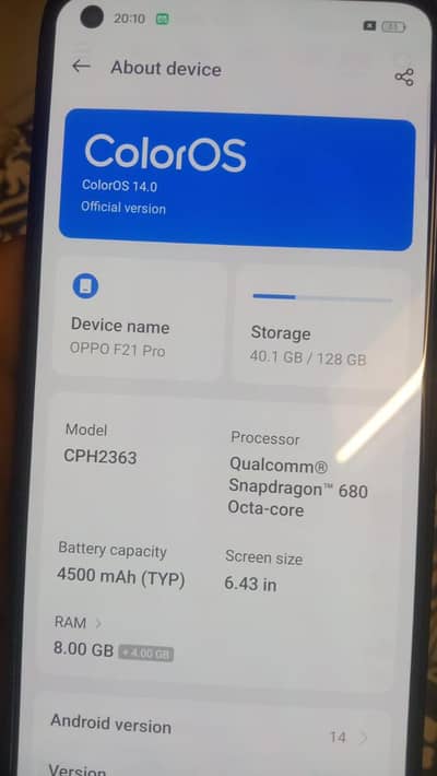 OPPO F21 Pro
