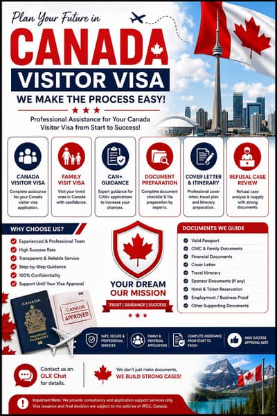 Canada Visitor Visa | CAN+ | Family Visit | Visa Consultancy