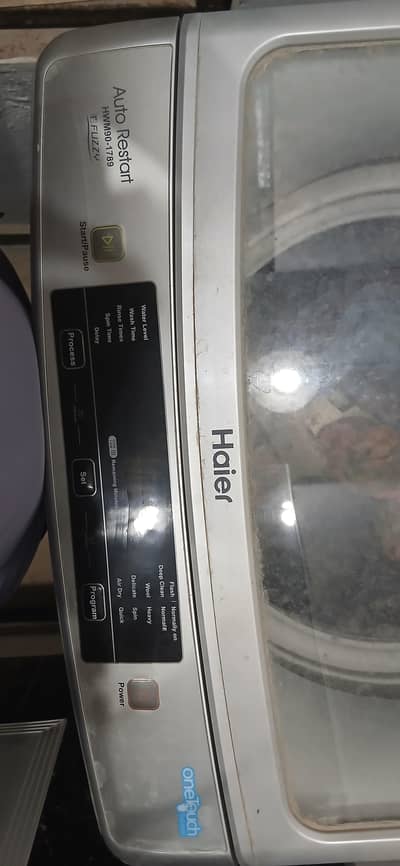 haier 9kg fully automatic washing machine for sale in good condition