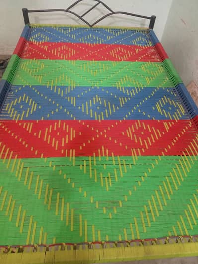 Double size metal frame Charpoy 6.5×4 ft for sale