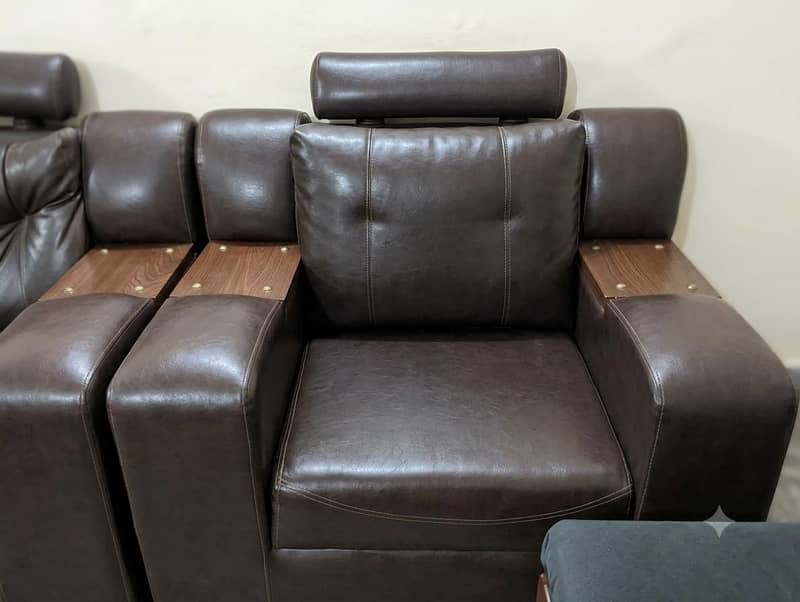 Leather sofa set 1