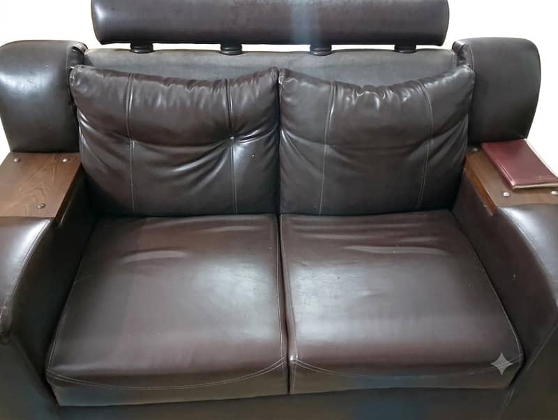 Leather sofa set 2