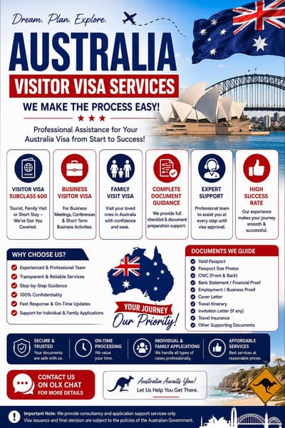 Australia Visitor Visa | Business Visitor | Visa Consultancy