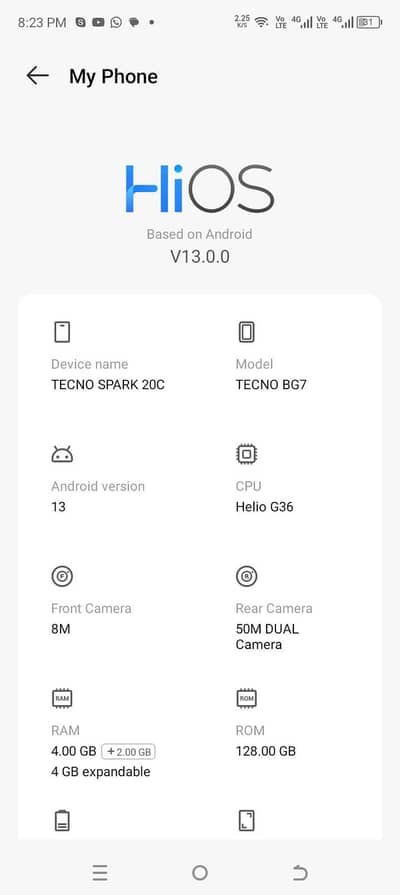 Tecno Spark y20c