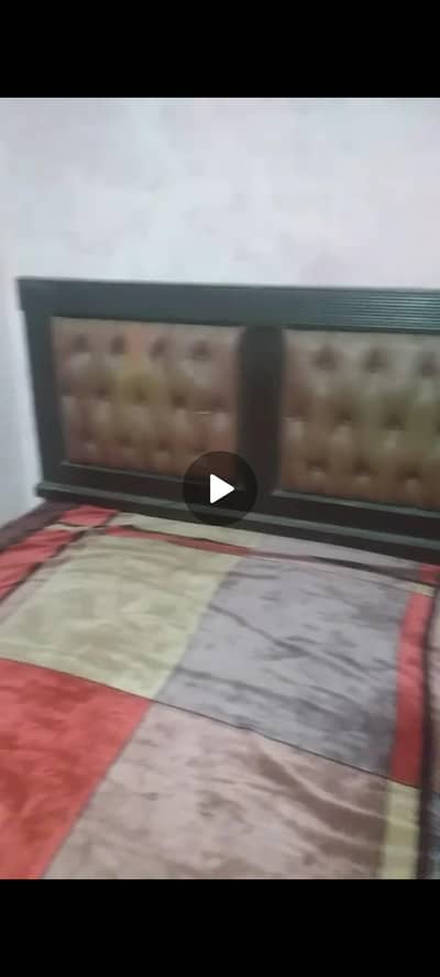 double bed and 2 side tables