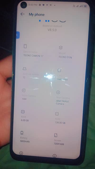 Tecno Camon 17 gaming phone