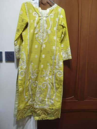 ethnic 3 piece stiched dress