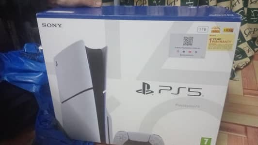 Play station 5 1tb slim disk edition uae version box packed seal