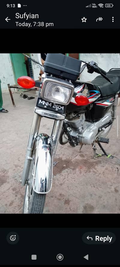 cg 125 2014 model only multan