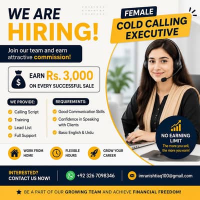 Cold Calling Executive (Female)